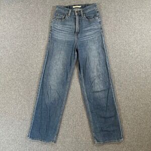 Levi's‎ Jeans Womens 25 High Loose Blue Cotton Hemp Wide Leg Sustainable NEW